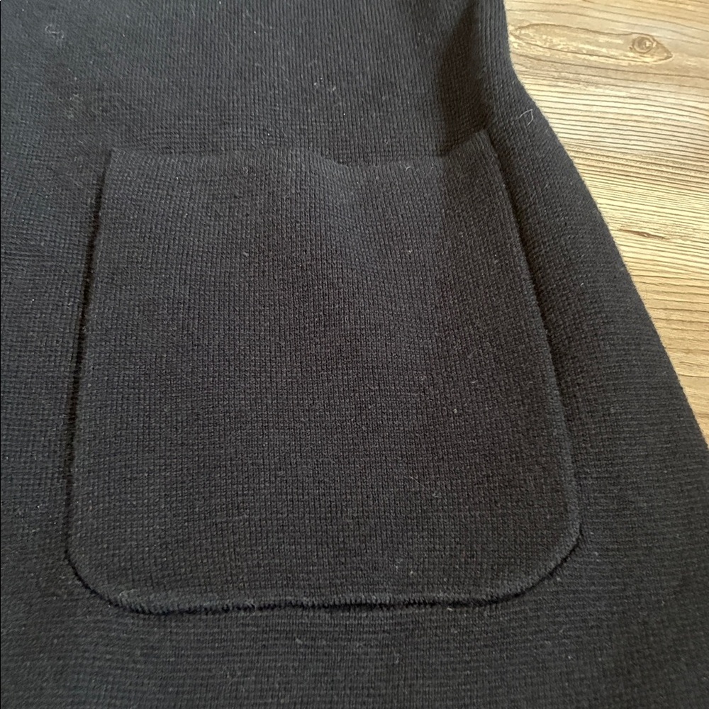 Chaps Sweater Blazer Black 3 button Single breast… - image 7